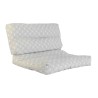 Cuscino DKD Home Decor Da terreno Bianco Verde Grigio chiaro Bambù Alluminio 120 x 80 x 16 cm