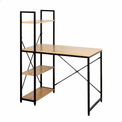 Scrivania con scaffale Max Home Acciaio Melammina Truciolare 100 x 120 x 52 cm
