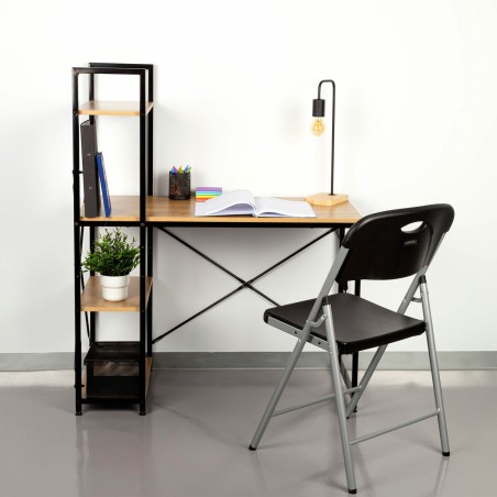 Scrivania con scaffale Max Home Acciaio Melammina Truciolare 100 x 120 x 52 cm