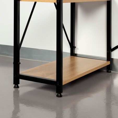 Scrivania con scaffale Max Home Acciaio Melammina Truciolare 100 x 120 x 52 cm