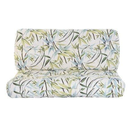 Cuscino DKD Home Decor Da terreno Verde Bambù Alluminio 120 x 80 x 16 cm