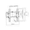 Supporto da Parete GEMBIRD WM-42T-02 23" 42" 30 Kg