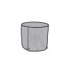 Custodia Protettrice DKD Home Decor Tavolo Nero Alluminio Grigio scuro (132 x 132 x 75 cm)