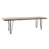 Panca DKD Home Decor 160 x 46 x 46 cm Naturale Nero Marrone Chiaro Alpino
