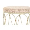 Tavolo aggiuntivo DKD Home Decor Naturale Metallo Crema Rattan (35 x 35 x 49 cm)