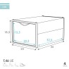 Scatola di scarpe impilabile Max Home polipropilene ABS 25 x 18,5 x 35 cm (4 Unità)