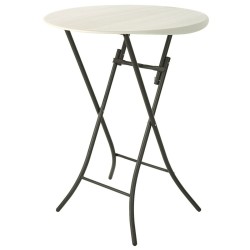 Tavolo aggiuntivo Lifetime Crema 84 x 110 x 84 cm Acciaio Plastica