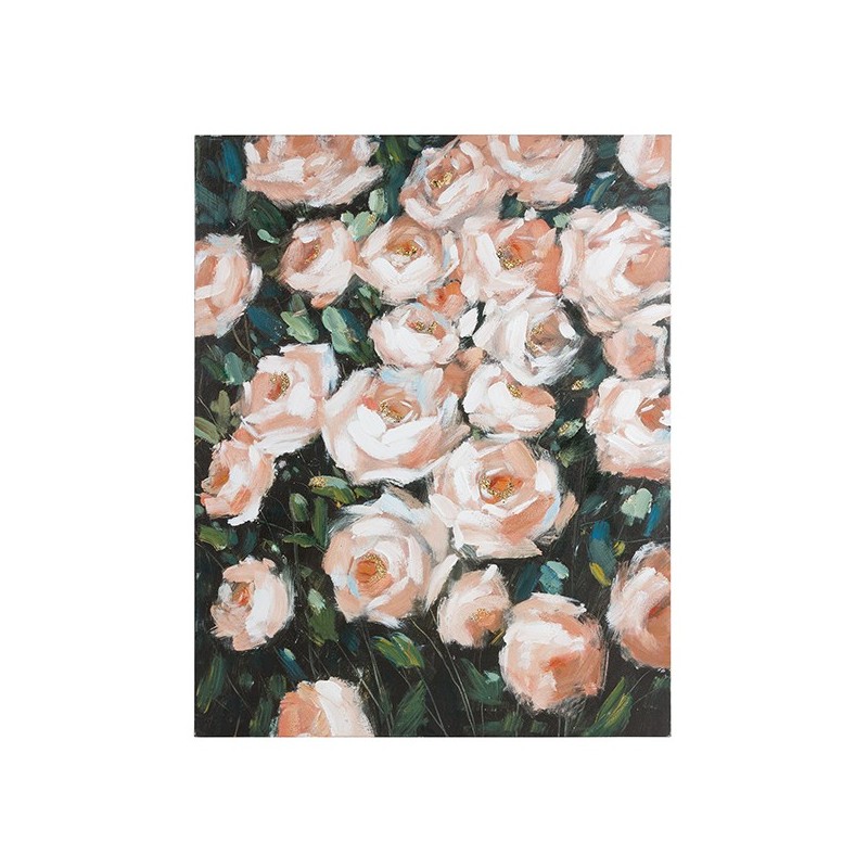 Quadro a Olio Roses Legno di pino (80 X 4 x 100 cm) Quadro a Olio Roses Legno di pino (80 X 4 x 100 cm)