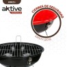 Barbecue Portatile Aktive Metallo smaltato Ø 36 cm 36 x 44 x 36 cm (4 Unità) Rosso