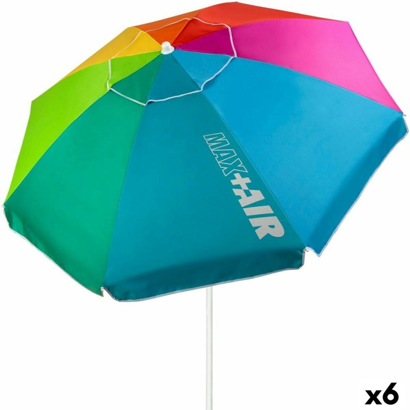Ombrellone Aktive Multicolore 200 x 203 x 200 cm Acciaio (6 Unità) Ombrellone Aktive Multicolore 200 x 203 x 200 cm Acciaio (6 Unità)