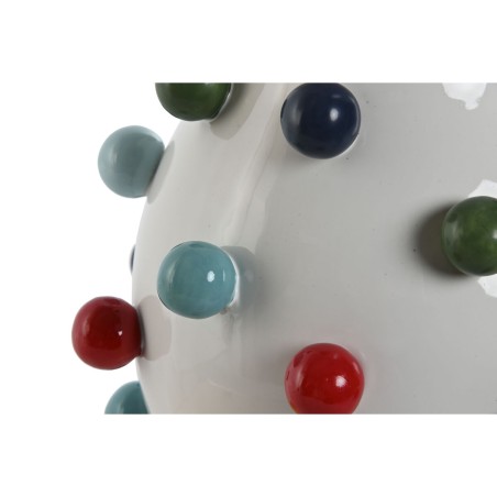 Vaso Home ESPRIT Bianco Multicolore Dolomite 20 x 20 x 20 cm
