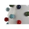 Vaso Home ESPRIT Bianco Multicolore Dolomite 20 x 20 x 20 cm
