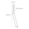 Soffione EDM 01334 ABS Cromato 8,1 x 1,4 x 24,5 cm