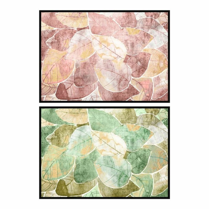Quadro DKD Home Decor 123 x 4,5 x 83 cm Tradizionale Foglia della pianta (2 Unità) Quadro DKD Home Decor 123 x 4,5 x 83 cm Tradizionale Foglia della pianta (2 Unità)