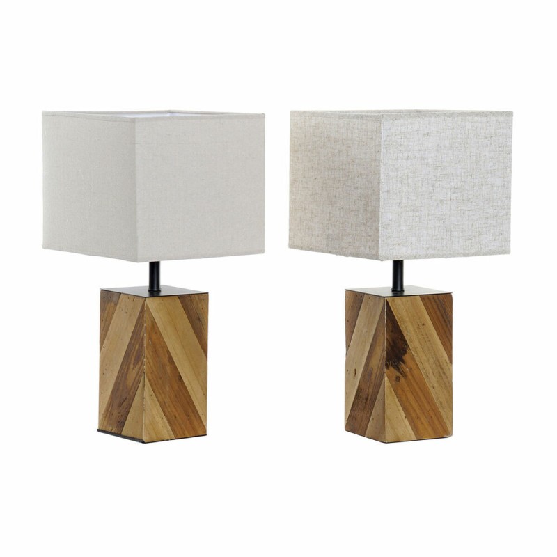 Lampada da tavolo DKD Home Decor 25,5 x 25,05 x 52 cm Abete Naturale Beige Metallo Crema 220 V 60 W 25 x 25 x 21 cm (2 Unità) Lampada da tavolo DKD Home Decor 25,5 x 25,05 x 52 cm Abete Naturale Beige Metallo Crema 220 V 60 W 25 x 25 x 21 cm (2 Unità)