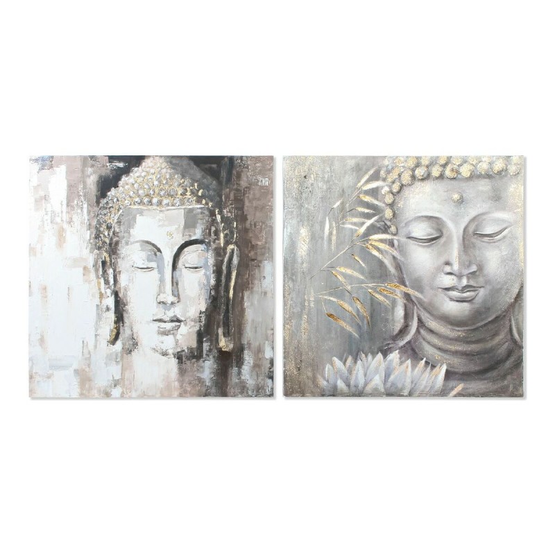 Quadro DKD Home Decor CU-179192 100 x 3,8 x 100 cm Buddha Orientale (2 Unità) Quadro DKD Home Decor CU-179192 100 x 3,8 x 100 cm Buddha Orientale (2 Unità)