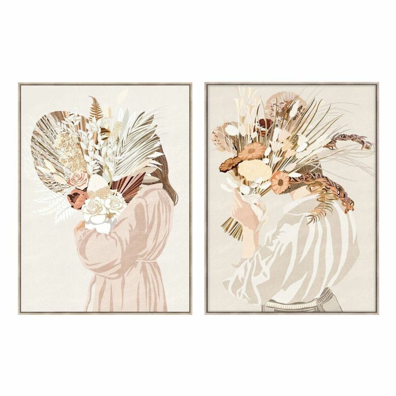 Quadro DKD Home Decor 90 x 4 x 120 cm Mazzo Città (2 Unità) Quadro DKD Home Decor 90 x 4 x 120 cm Mazzo Città (2 Unità)
