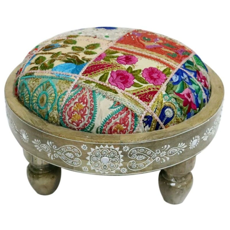 Poggiapiedi DKD Home Decor Multicolore 40 x 40 x 22,8 cm (2 Unità) Poggiapiedi DKD Home Decor Multicolore 40 x 40 x 22,8 cm (2 Unità)