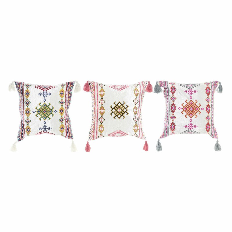 Cuscino DKD Home Decor 8424001817528 Multicolore Arabo 40 x 10 x 40 cm Frange (3 Pezzi) Cuscino DKD Home Decor 8424001817528 Multicolore Arabo 40 x 10 x 40 cm Frange (3 Pezzi)