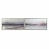 Quadro DKD Home Decor 124 x 4,5 x 64 cm Montagna Moderno (2 Unità)