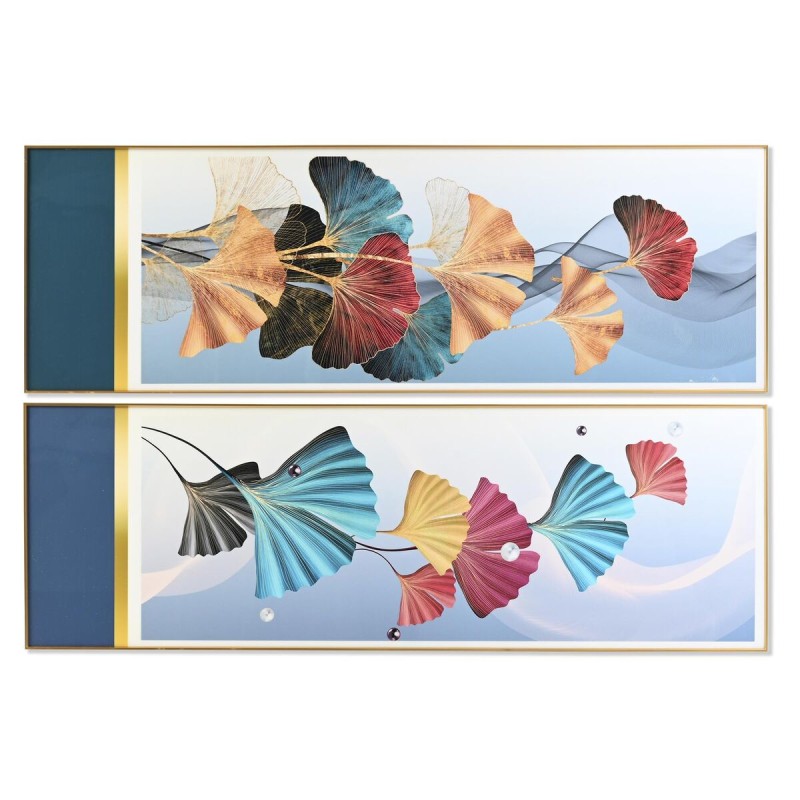 Quadro DKD Home Decor 180 x 3 x 60 cm Moderno Foglia della pianta (2 Unità) Quadro DKD Home Decor 180 x 3 x 60 cm Moderno Foglia della pianta (2 Unità)