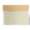 Cesto per i Panni Sporchi DKD Home Decor Giallo Azzurro Grigio Piede di Crow 40 x 40 x 60 cm (3 Unità)