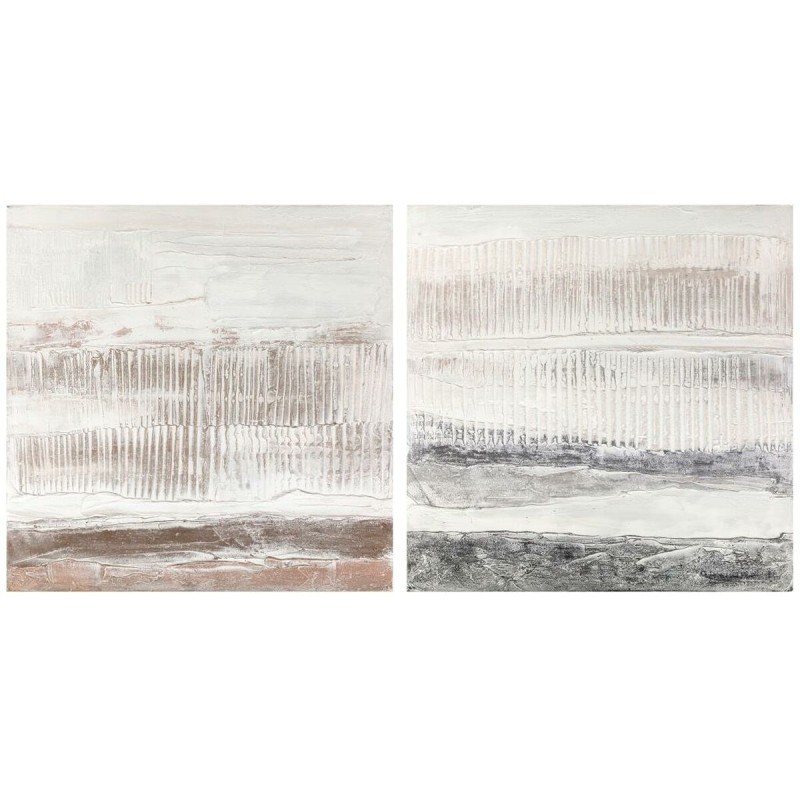 Quadro DKD Home Decor 100 x 3,7 x 100 cm Astratto Città (2 Unità) Quadro DKD Home Decor 100 x 3,7 x 100 cm Astratto Città (2 Unità)