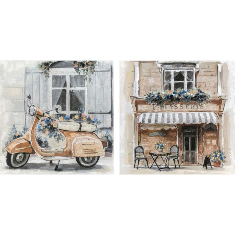 Tela DKD Home Decor Strada Tradizionale 90 x 3,7 x 90 cm 90 x 3,5 x 90 cm (2 Unità) Tela DKD Home Decor Strada Tradizionale 90 x 3,7 x 90 cm 90 x 3,5 x 90 cm (2 Unità)