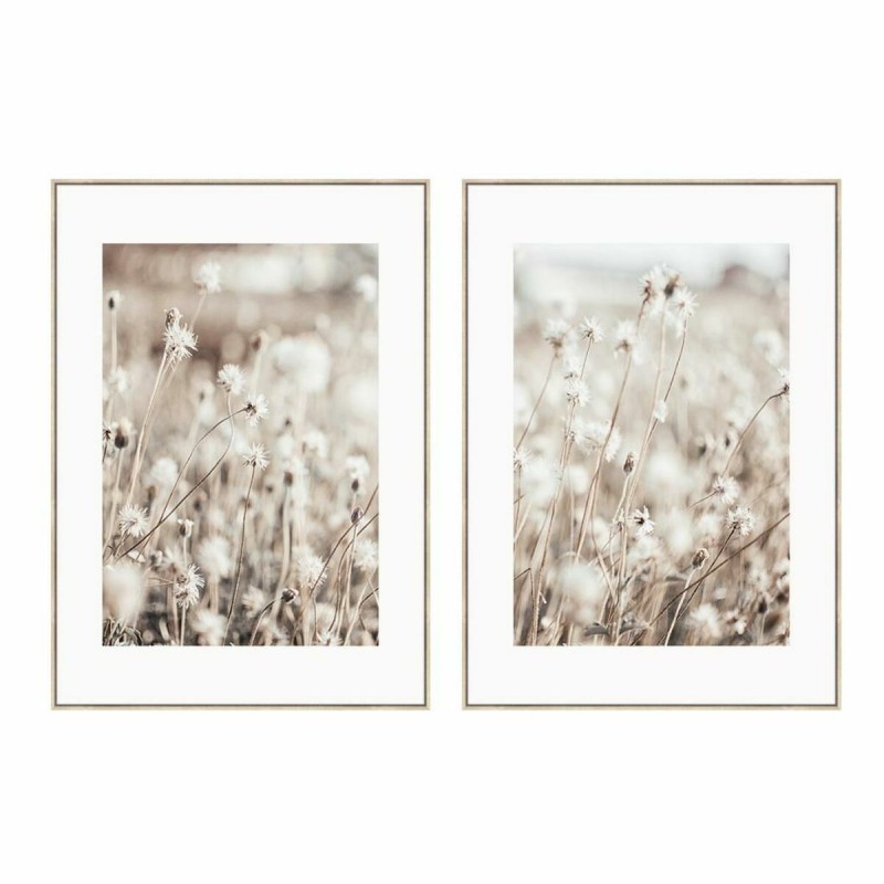 Quadro DKD Home Decor Fiori Scandinavo 75 x 4 x 100 cm (2 Unità) Quadro DKD Home Decor Fiori Scandinavo 75 x 4 x 100 cm (2 Unità)