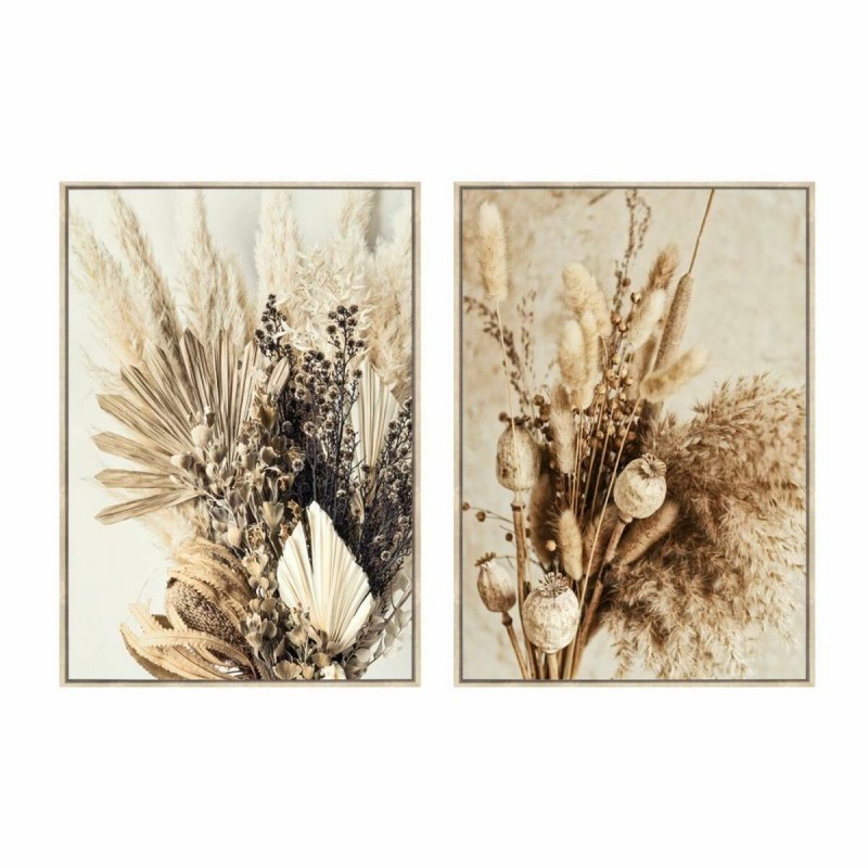 Quadro DKD Home Decor Fiore 80 x 4 x 120 cm Scandinavo (2 Unità) Quadro DKD Home Decor Fiore 80 x 4 x 120 cm Scandinavo (2 Unità)