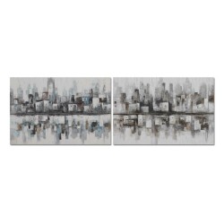 Quadro DKD Home Decor 120 x 2,8 x 80 cm Astratto Loft (2 Unità)