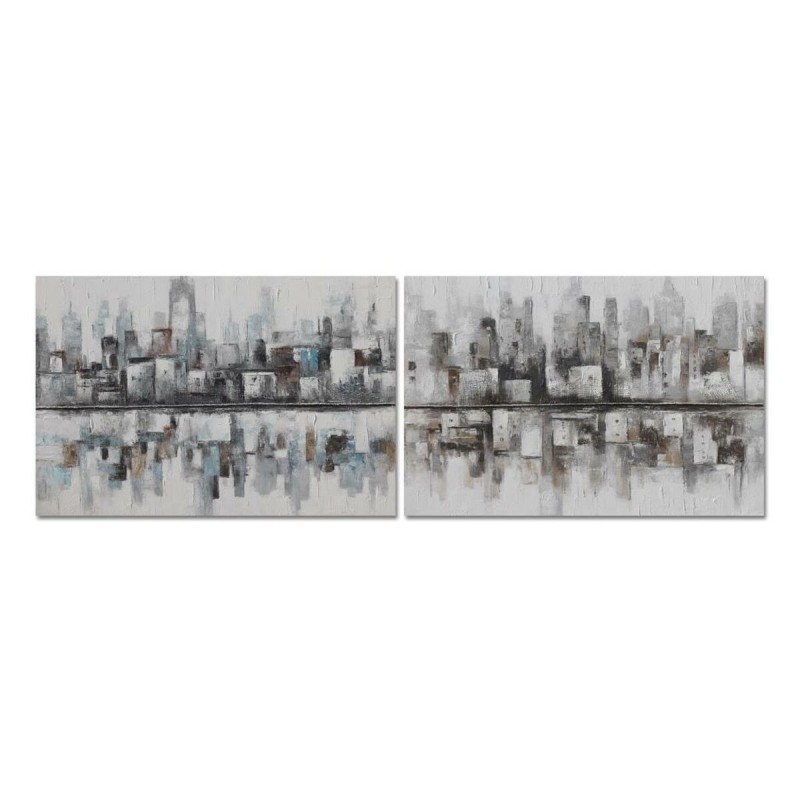 Quadro DKD Home Decor 120 x 2,8 x 80 cm Astratto Loft (2 Unità) Quadro DKD Home Decor 120 x 2,8 x 80 cm Astratto Loft (2 Unità)