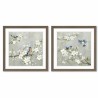 Tela DKD Home Decor 63 x 3 x 63 cm 60 x 3 x 60 cm Uccelli Shabby Chic (2 Unità)