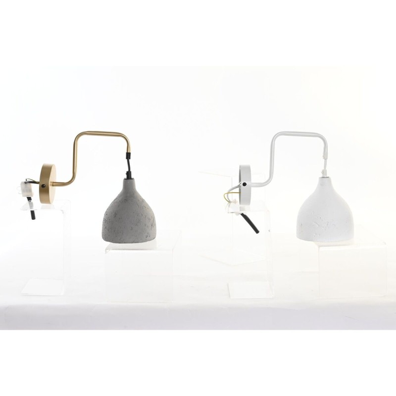Lampada da Parete DKD Home Decor 14 x 27 x 26 cm Metallo Cemento Grigio scuro 220 V 50 W Moderno (2 Unità) Lampada da Parete DKD Home Decor 14 x 27 x 26 cm Metallo Cemento Grigio scuro 220 V 50 W Moderno (2 Unità)