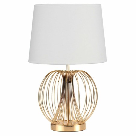 Lampada da tavolo DKD Home Decor 32.5 x 32.5 x 52 cm Metallo Bianco 220 V 50 W (2 Unità)