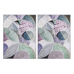 Quadro DKD Home Decor Astratto Città 103 x 4,5 x 143 cm (2 Unità)