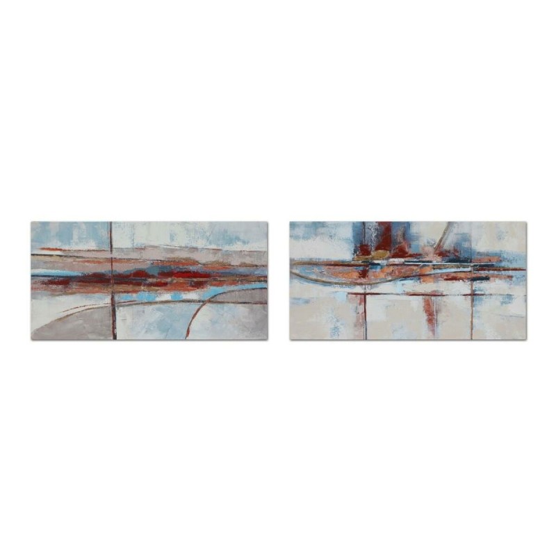 Quadro DKD Home Decor 140 x 2,8 x 70 cm Astratto Moderno (2 Unità) Quadro DKD Home Decor 140 x 2,8 x 70 cm Astratto Moderno (2 Unità)