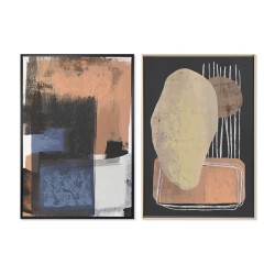 Quadro DKD Home Decor Astratto Città 83 x 4,5 x 123 cm 84 x 4,5 x 123 cm (2 Unità)