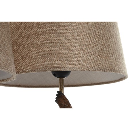 Lampada da tavolo Home ESPRIT Marrone Metallo Resina 50 W 220 V 26 x 26 x 53,5 cm (2 Unità)