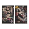 Quadro Home ESPRIT Nero Moderno Città 80 x 3,5 x 120 cm (2 Unità)