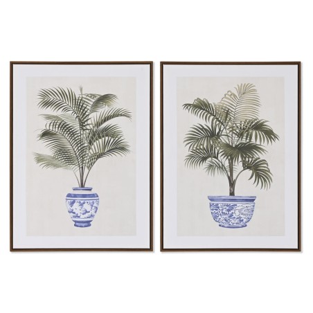 Quadro Home ESPRIT Palme Coloniale 60 x 4 x 80 cm (2 Unità)