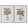Quadro Home ESPRIT Palme Coloniale 60 x 4 x 80 cm (2 Unità)