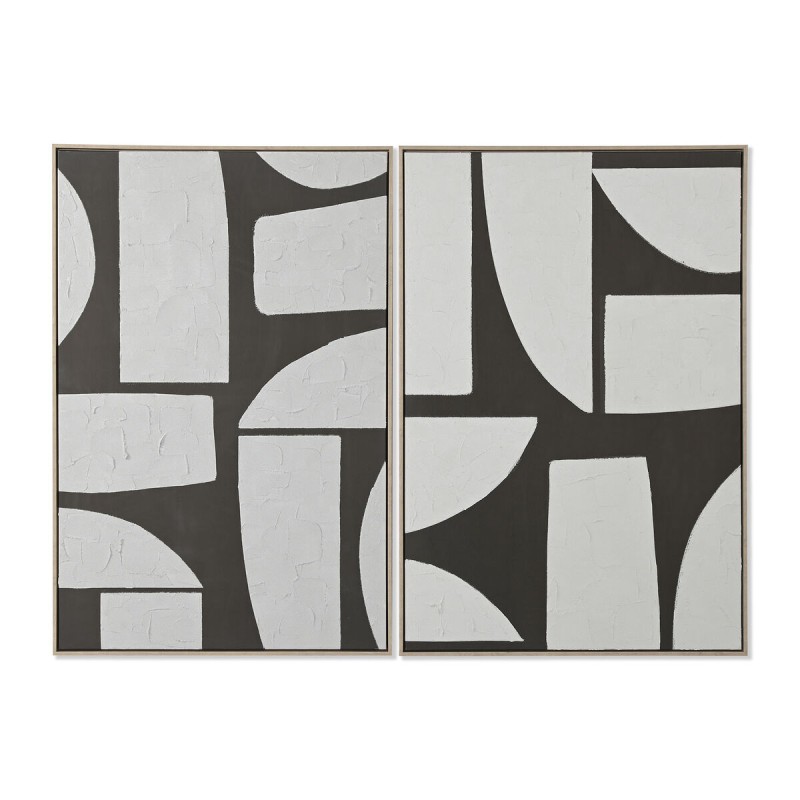 Quadro Home ESPRIT Bianco Verde Beige Grigio scuro polistirene Tela Astratto Città (2 Unità) Quadro Home ESPRIT Bianco Verde Beige Grigio scuro polistirene Tela Astratto Città (2 Unità)