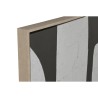 Quadro Home ESPRIT Bianco Verde Beige Grigio scuro polistirene Tela Astratto Città (2 Unità)