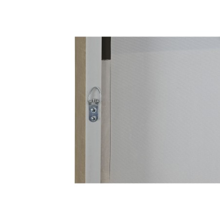 Quadro Home ESPRIT Bianco Verde Beige Grigio scuro polistirene Tela Astratto Città (2 Unità)