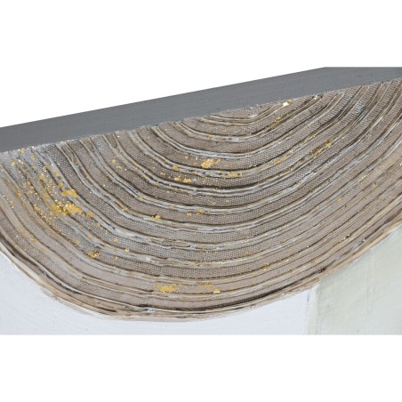 Quadro Home ESPRIT Beige Grigio Tela Legno MDF Astratto Moderno 50 x 2,5 x 50 cm (2 Unità)