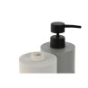 Dispenser di Sapone Home ESPRIT Bianco Grigio Naturale Resina Polietilene 7,5 x 7,5 x 18,5 cm (2 Unità)