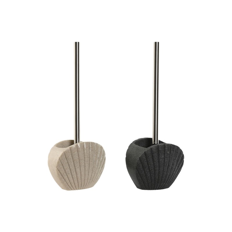 Scopino per il Bagno Home ESPRIT Grigio Crema Resina Acciaio inossidabile 13,5 X 10 X 37 cm (2 Unità) Scopino per il Bagno Home ESPRIT Grigio Crema Resina Acciaio inossidabile 13,5 X 10 X 37 cm (2 Unità)