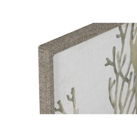 Quadro Home ESPRIT Verde Corallo Mediterraneo 45 x 2 x 60 cm (2 Unità)