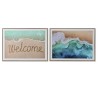 Quadro Home ESPRIT Spiaggia Mediterraneo 72,5 x 3 x 52,5 cm (2 Unità)